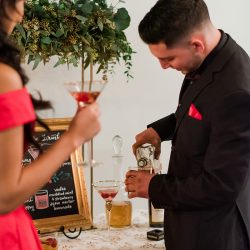 The sexiest lace boots ever inspired this Valentine's Day wedding