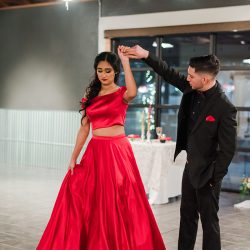 The sexiest lace boots ever inspired this Valentine's Day wedding