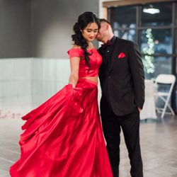 The sexiest lace boots ever inspired this Valentine's Day wedding