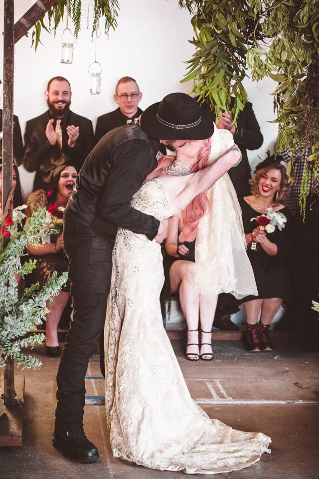 An eclectic rock 'n' roll burlesque extravaganza wedding