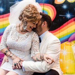 Arielle and Mike 0432 - This urban swinger-vibe microwedding had '60s style, beer, & lots of makeouts This urban swinger-vibe microwedding had '60s style, beer, & lots of makeouts