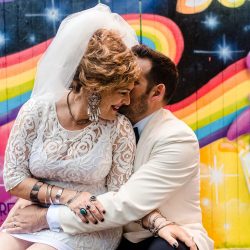 Arielle and Mike 0433 - This urban swinger-vibe microwedding had '60s style, beer, & lots of makeouts This urban swinger-vibe microwedding had '60s style, beer, & lots of makeouts