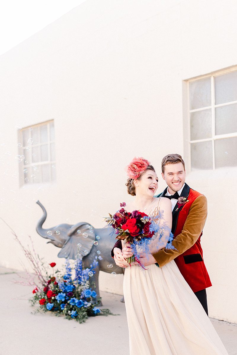 “Close to my heart. Never to part": Circus romance abounds at this Dumbo-inspired wedding 