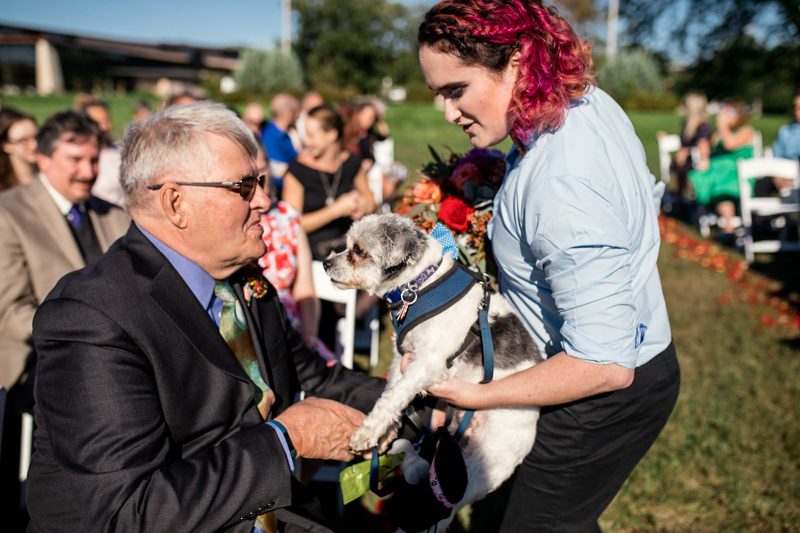 DutcherPhotography Sarah Mabel 1009 - Rainbows & dinos at this magical queer wedding in Madison, WI Rainbows & dinos at this magical queer wedding in Madison, WI