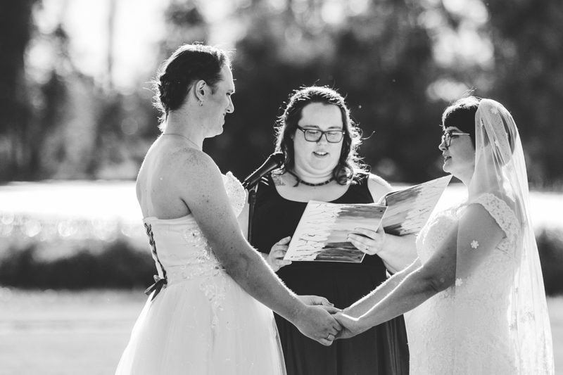 DutcherPhotography Sarah Mabel 1012 - Rainbows & dinos at this magical queer wedding in Madison, WI Rainbows & dinos at this magical queer wedding in Madison, WI