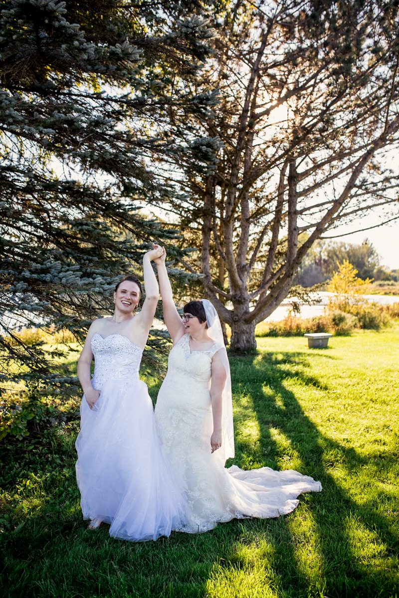 DutcherPhotography Sarah Mabel 1020 - Rainbows & dinos at this magical queer wedding in Madison, WI Rainbows & dinos at this magical queer wedding in Madison, WI