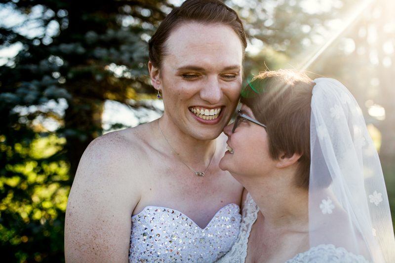 DutcherPhotography Sarah Mabel 1021 - Rainbows & dinos at this magical queer wedding in Madison, WI Rainbows & dinos at this magical queer wedding in Madison, WI