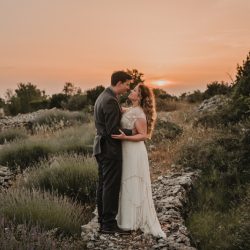 hvar wedding 53 - A secluded & magical wedding in a golden lit lavender field in Croatia A secluded & magical wedding in a golden lit lavender field in Croatia