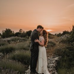 hvar wedding 54 - A secluded & magical wedding in a golden lit lavender field in Croatia A secluded & magical wedding in a golden lit lavender field in Croatia