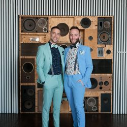 Pastel suits & a surprise drag show at this two groom fête in Chicago