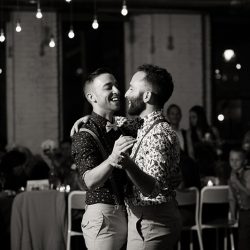Pastel suits & a surprise drag show at this two groom fête in Chicago