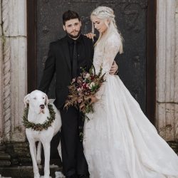 AllieDeariePhotography 15 - Bend the knee for this epic, snowy Game of Thrones wedding inspiration https://www.alliedeariephotography.com/