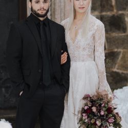 AllieDeariePhotography 18 - Bend the knee for this epic, snowy Game of Thrones wedding inspiration https://www.alliedeariephotography.com/