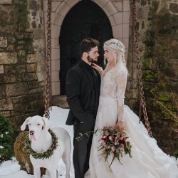 AllieDeariePhotography 42 - Bend the knee for this epic, snowy Game of Thrones wedding inspiration https://www.alliedeariephotography.com/