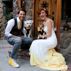Colwell Taylor TristaMajaPhotography TP2A1262 big - Pops of color, fave fandoms, & vegan food at this Enchanted Manor wedding Pops of color, fave fandoms, & vegan food at this Enchanted Manor wedding