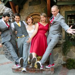 Colwell Taylor TristaMajaPhotography TP2A1490 big - Pops of color, fave fandoms, & vegan food at this Enchanted Manor wedding Pops of color, fave fandoms, & vegan food at this Enchanted Manor wedding
