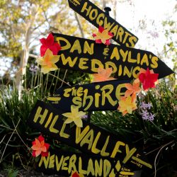 Colwell Taylor TristaMajaPhotography TP2A1949 big - Pops of color, fave fandoms, & vegan food at this Enchanted Manor wedding Pops of color, fave fandoms, & vegan food at this Enchanted Manor wedding
