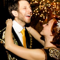 Colwell Taylor TristaMajaPhotography TP2A4872 big - Pops of color, fave fandoms, & vegan food at this Enchanted Manor wedding Pops of color, fave fandoms, & vegan food at this Enchanted Manor wedding