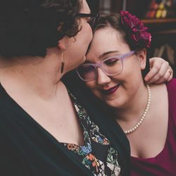 High Resolution 0056 - Love in the stacks: a literary engagement shoot with two cute brides-to-be Love in the stacks: a literary engagement shoot with two cute brides-to-be