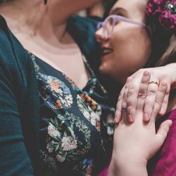 High Resolution 0094 - Love in the stacks: a literary engagement shoot with two cute brides-to-be High Resolution 0094