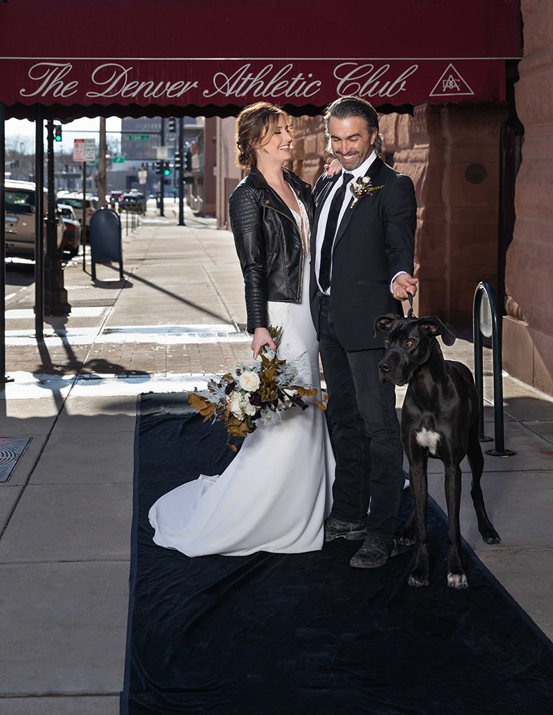 Edgy & urban wedding inspiration at The Denver Athletic Club