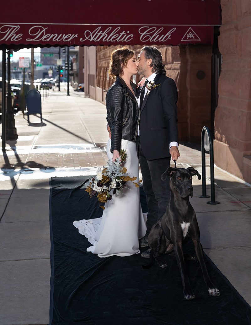 Edgy & urban wedding inspiration at The Denver Athletic Club