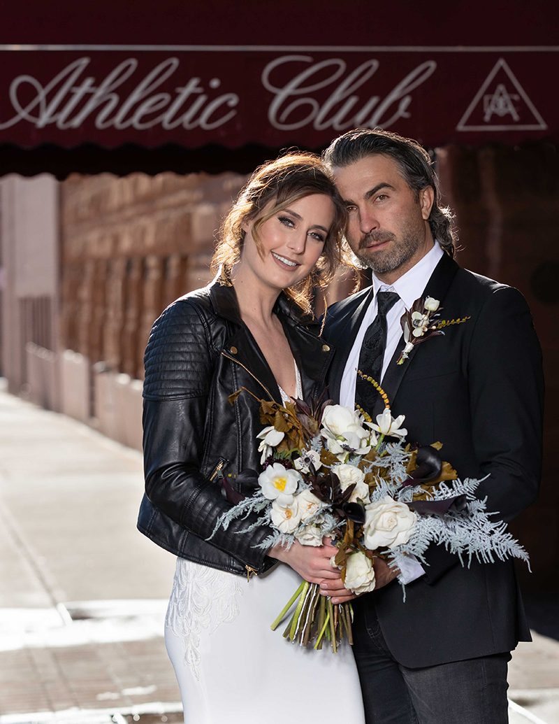 Edgy & urban wedding inspiration at The Denver Athletic Club