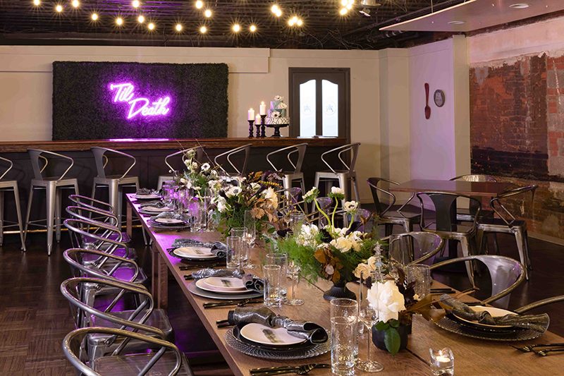 Edgy & urban wedding inspiration at The Denver Athletic Club