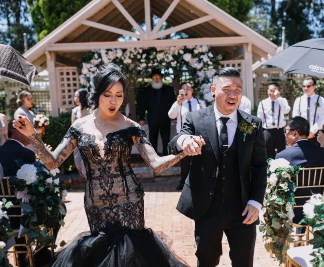 Elegance meets dark romance at this Sydney goth chic wedding