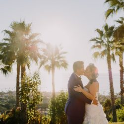 Churros, quiet moments, & a spiral aisle at this sunlit wedding in La Jolla