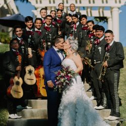 Churros, quiet moments, & a spiral aisle at this sunlit wedding in La Jolla