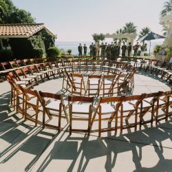 Churros, quiet moments, & a spiral aisle at this sunlit wedding in La Jolla
