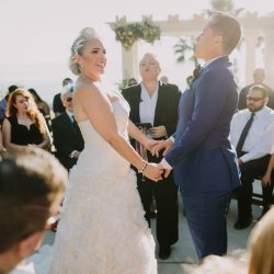 Churros, quiet moments, & a spiral aisle at this sunlit wedding in La Jolla