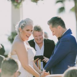 Churros, quiet moments, & a spiral aisle at this sunlit wedding in La Jolla