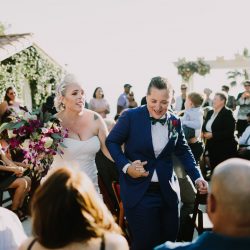 Churros, quiet moments, & a spiral aisle at this sunlit wedding in La Jolla