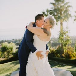 Churros, quiet moments, & a spiral aisle at this sunlit wedding in La Jolla