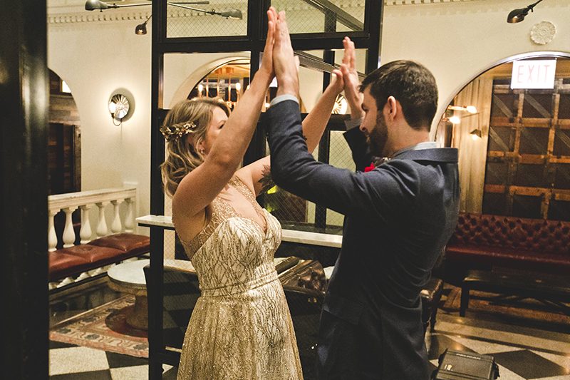 Mario Kart, an open mic, and an aisle walk through a fog machine(!) at this creative Chicago wedding