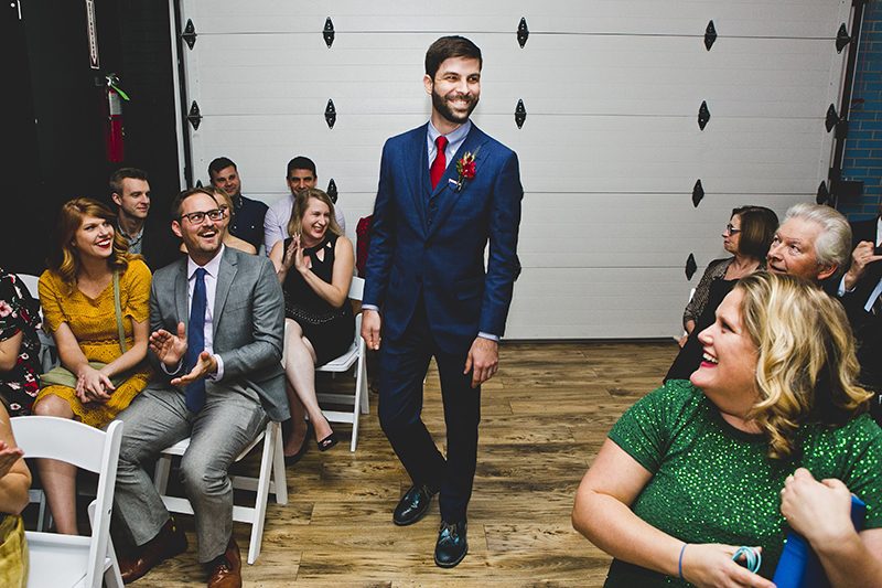 Mario Kart, an open mic, and an aisle walk through a fog machine(!) at this creative Chicago wedding