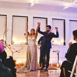Mario Kart, an open mic, and an aisle walk through a fog machine(!) at this creative Chicago wedding