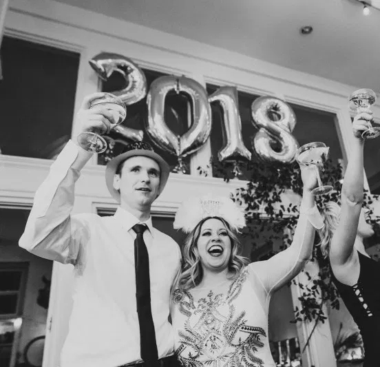 Rockin’ in the new year at this fun-loving Baltimore couple’s wedding