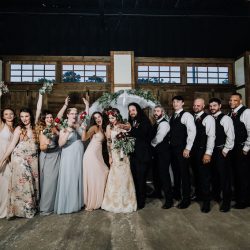Ink, roses, & tequila shots at this goth meets spring wedding at Lafitte Street Market
