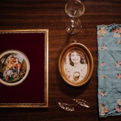 Ink, roses, & tequila shots at this goth meets spring wedding at Lafitte Street Market