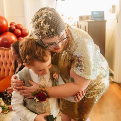 EssieSJ 205 - After 14 years of waiting, these Australian ladies finally had the sparkly potluck wedding of their dreams After 14 years of waiting, these Australian ladies finally had the warm, sparkly, relaxed potluck wedding of their dreams