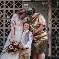 EssieSJ 607 - After 14 years of waiting, these Australian ladies finally had the sparkly potluck wedding of their dreams After 14 years of waiting, these Australian ladies finally had the warm, sparkly, relaxed potluck wedding of their dreams