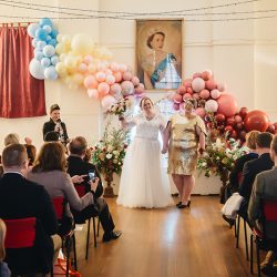 EssieSJ 85 - After 14 years of waiting, these Australian ladies finally had the sparkly potluck wedding of their dreams After 14 years of waiting, these Australian ladies finally had the warm, sparkly, relaxed potluck wedding of their dreams
