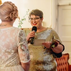 EssieSJ 95 - After 14 years of waiting, these Australian ladies finally had the sparkly potluck wedding of their dreams After 14 years of waiting, these Australian ladies finally had the warm, sparkly, relaxed potluck wedding of their dreams