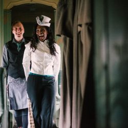 Ferguson Nissen TimeFrozenPhotography Portraits74 big - A train ride ceremony and stunning kilts and bridal suits at this Railroad Museum of New England wedding A train ride ceremony and stunning kilts and bridal suits at this Railroad Museum of New England wedding