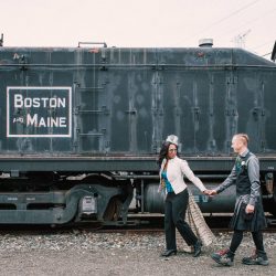 Ferguson Nissen TimeFrozenPhotography Portraits99 big - A train ride ceremony and stunning kilts and bridal suits at this Railroad Museum of New England wedding A train ride ceremony and stunning kilts and bridal suits at this Railroad Museum of New England wedding