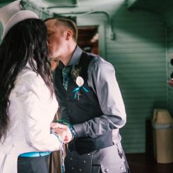 Ferguson Nissen TimeFrozenPhotography Train73 big - A train ride ceremony and stunning kilts and bridal suits at this Railroad Museum of New England wedding A train ride ceremony and stunning kilts and bridal suits at this Railroad Museum of New England wedding