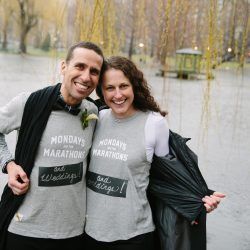 Flageole Cormier StudioNouveau BostonMarathonWedding148 big - This pair finished the Boston Marathon and went right into their ceremony! This pair finished the Boston Marathon and went right into their ceremony!